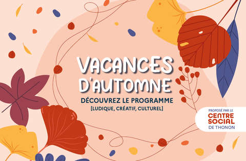 programme du Centre social - Vacances d&#039;automne 2024